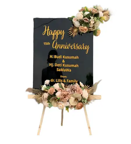 Papan Bunga Akrilik Akad Nikah Bekasi